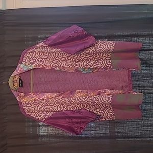Silk Purple Kimono top - OS - Sissel Edelbo